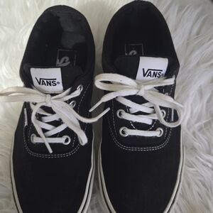Vans Black Canvas Sneakers